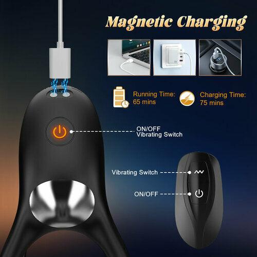 Triple Motor Vibrating Penis Ring | Couple Intimate Enhancer