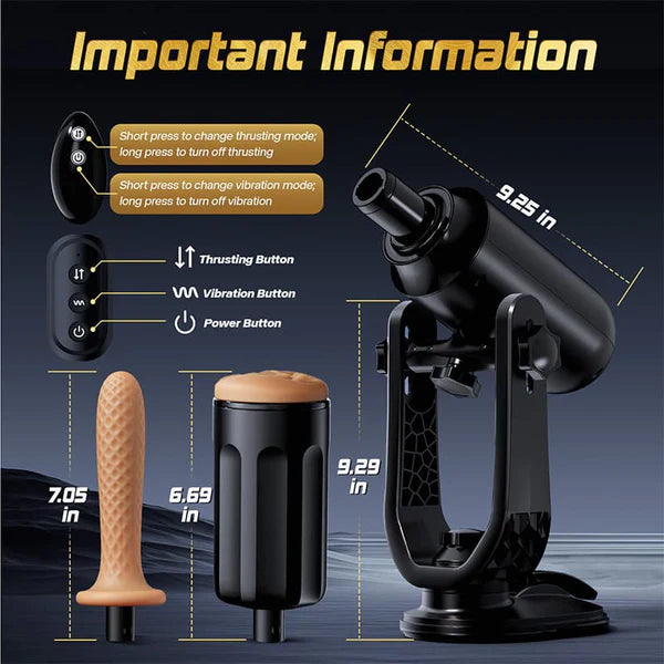 ThrustMax - Hands Free Use Cupsland Fully Automatic Masturbation Cup (with stand)