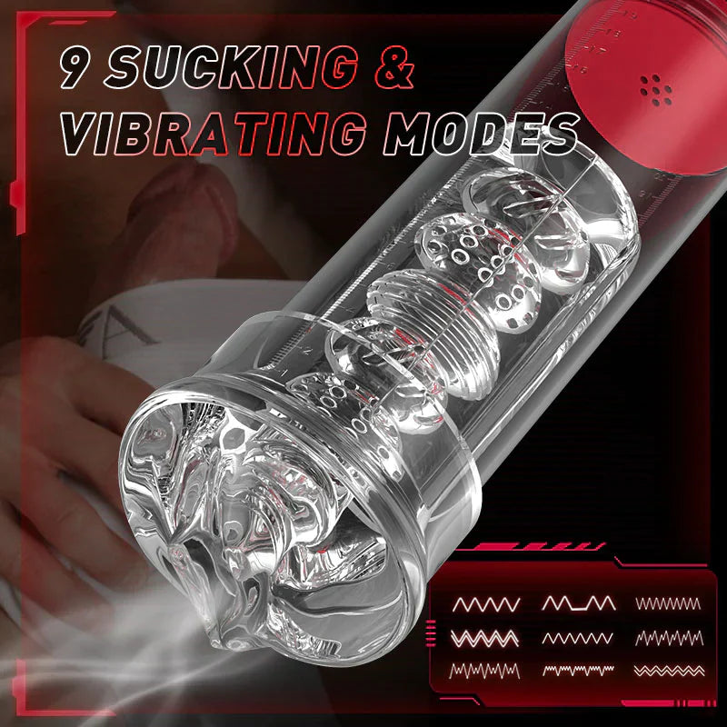 DREAMER Vibration 9 Mode Suction Penis Pump - OORGA