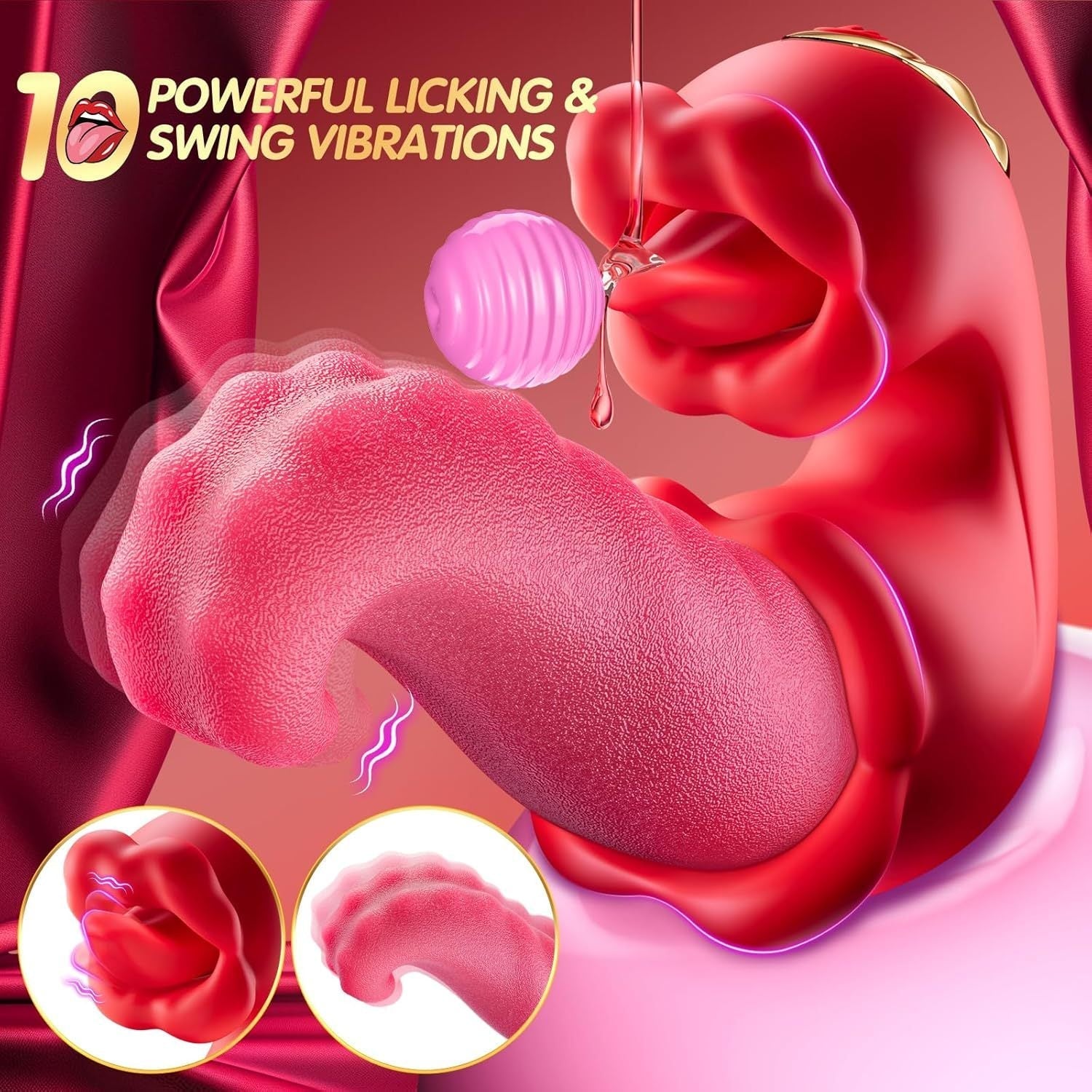 The Tease – 3-in-1 Tongue Thrusting Vibrator