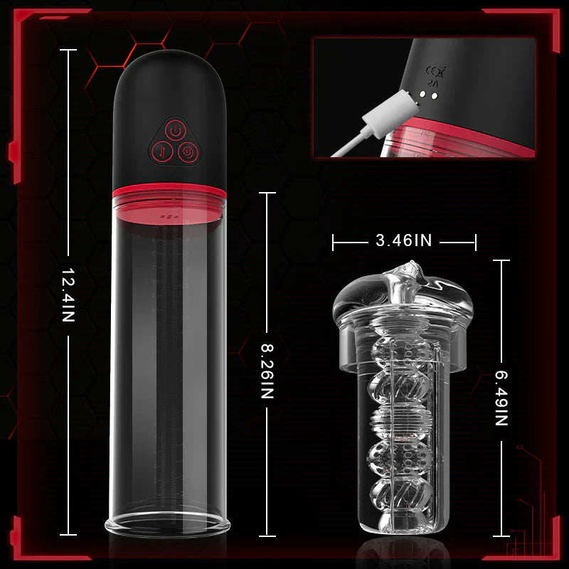 DREAMER Vibration 9 Mode Suction Penis Pump - OORGA