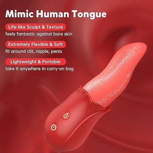 Realistic Oral Sex Vibrator | Clitoral Tongue Stimulator