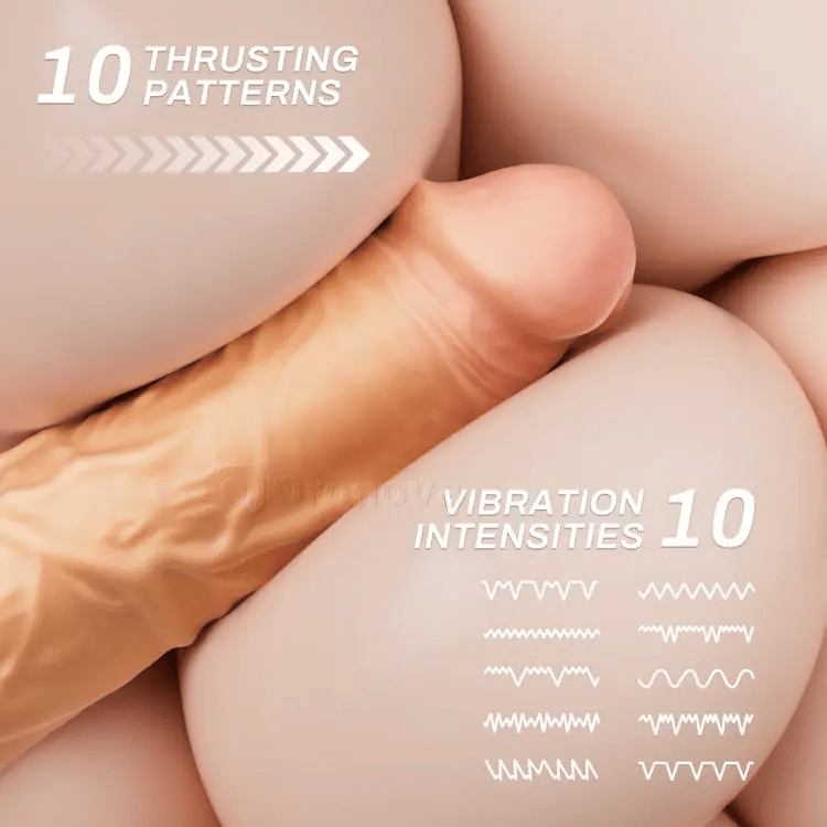 Multi-Angle ThrustWave Suction Dildo