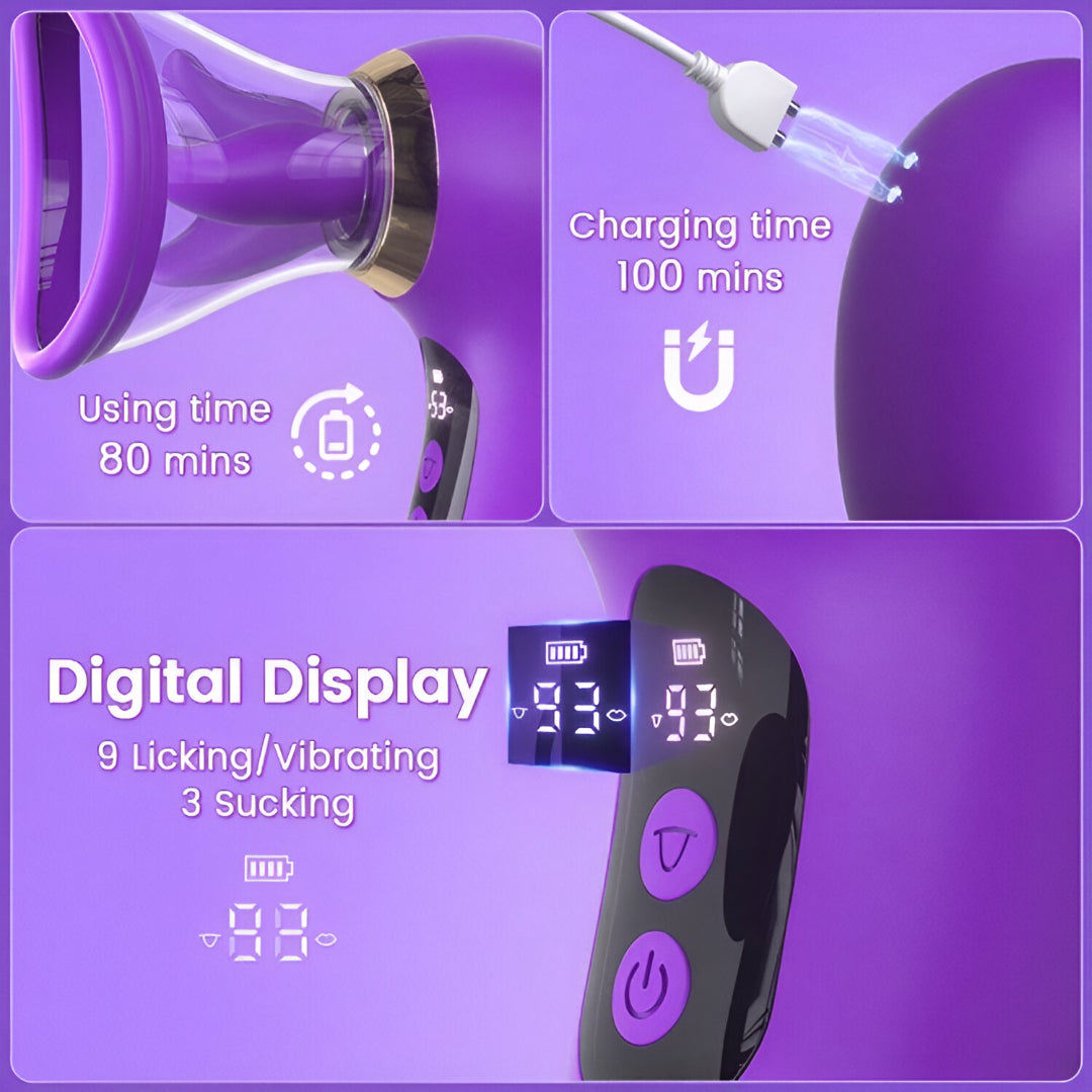 Luxe 5-in-1 Licking & Suction Pleasure Device