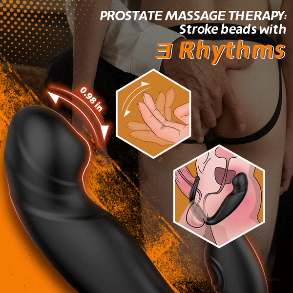 Bead Massage Multifunctional 9 Vibrating Prostate Anal Plug Solo Male Prostate Massager