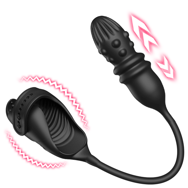 Thrusting & Vibrating Glans Trainer for Intense Penis and Anal Stimulation