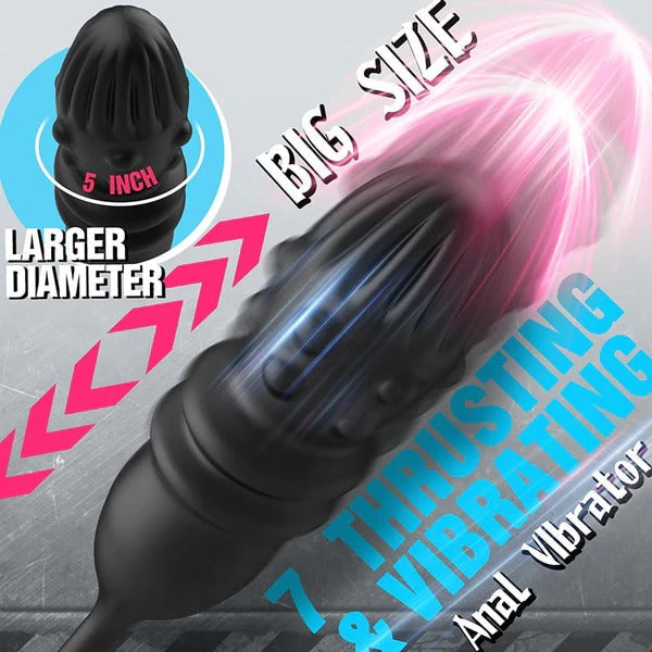 Thrusting & Vibrating Glans Trainer for Intense Penis and Anal Stimulation