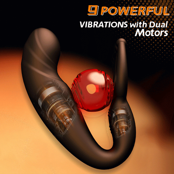 Bead Massage Multifunctional 9 Vibrating Prostate Anal Plug Solo Male Prostate Massager