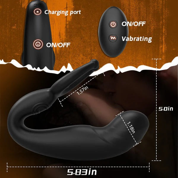 Bead Massage Multifunctional 9 Vibrating Prostate Anal Plug Solo Male Prostate Massager