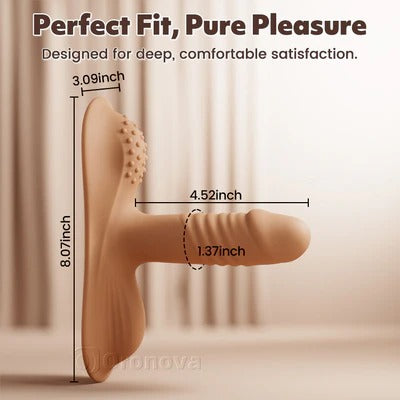 Dual-Motion Ride-On Vibrator – Hands-Free Deep Thrusting Pleasure