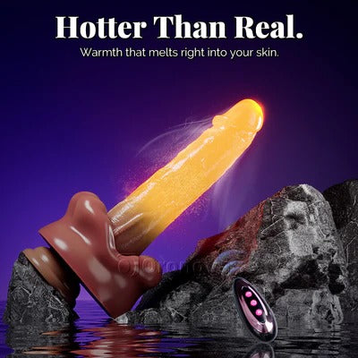 Real Motion Dildo Vibrator – Heated, Thrusting & Rotating Pleasure