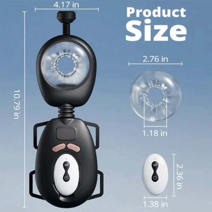 Hands-Free ThrustMaster – Dual Motion Waist-Strap Male Masturbator