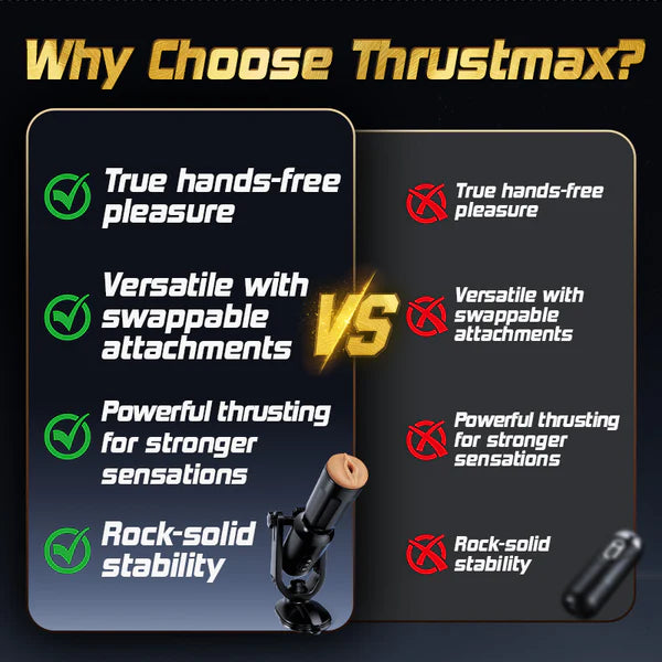 ThrustMax - Hands Free Use Cupsland Fully Automatic Masturbation Cup (with stand)